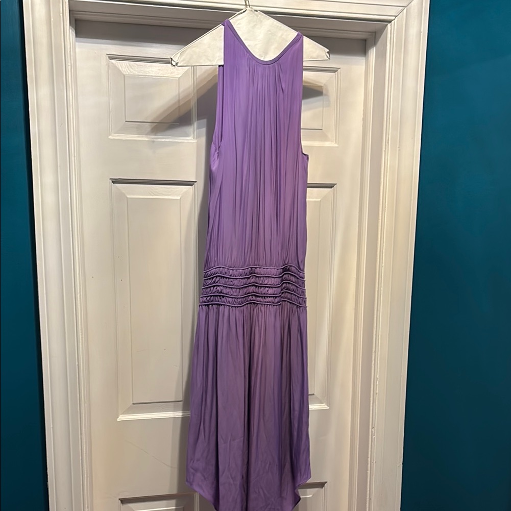 Elegant Purple Sleeveless Dress By Ramy Brook